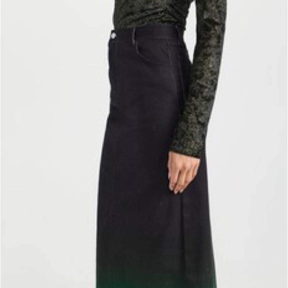 New BruceGlen Central Park Gradient High-Maxi Denim Skirt SIZE 28 - Picture 3 of 3